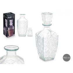 CARAFE  LIQUEUR SCULPTÉE ÉTOILE 750ML