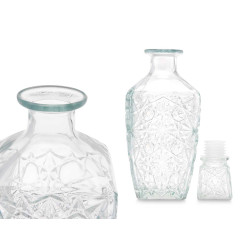 CARAFE  LIQUEUR SCULPTÉE ÉTOILE 750ML