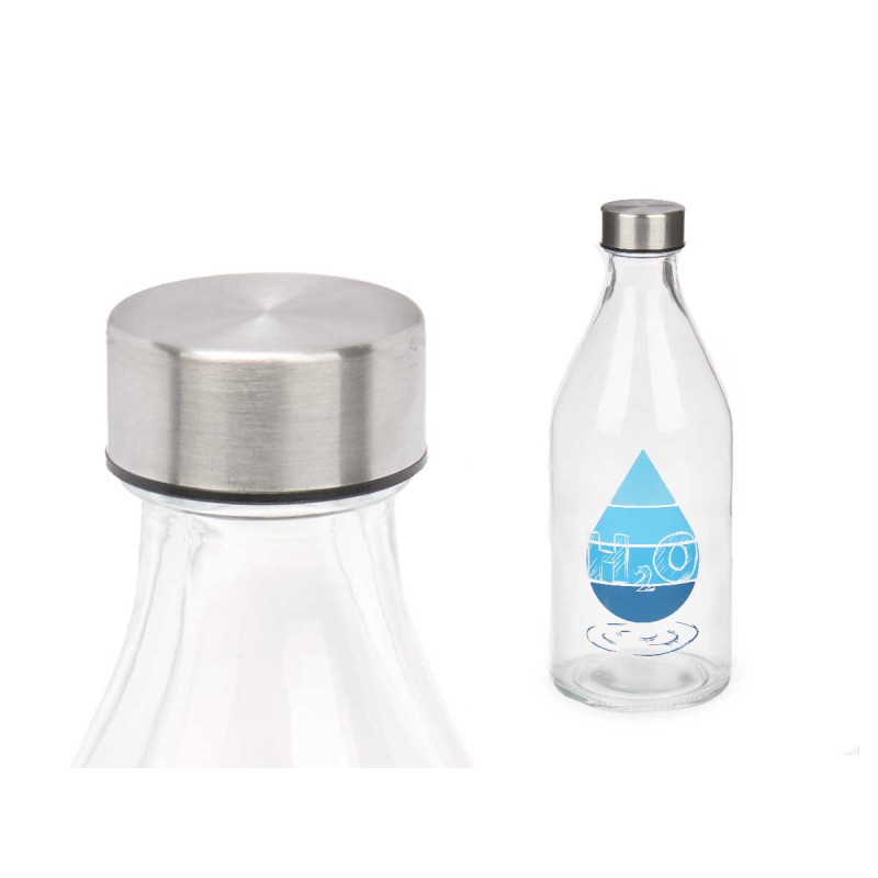 GARRAFA TAMPA AÇO H2O 1000ML