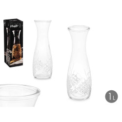 CARAFE SCULPTÉE LOSANGES SANS POIGNÉE 1000ML