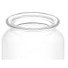 ROUND SMOOTH GLASS JAR WITH LID 600ML
