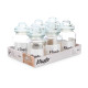 ROUND SMOOTH GLASS JAR WITH LID 900ML