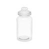 ROUND SMOOTH GLASS JAR WITH LID 1200ML