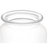 ROUND SMOOTH GLASS JAR WITH LID 1200ML