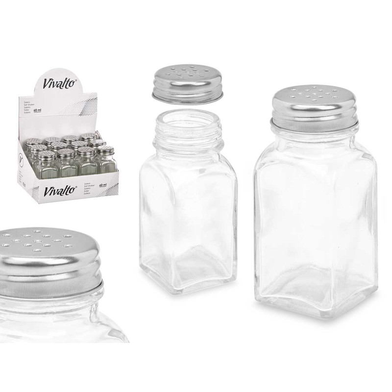 SALIÈRE EN VERRE CARRÉE