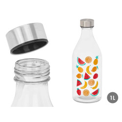 GARRAFA TAMPA AÇO FRUTAS 1000ML