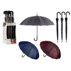 PARAPLUIE 16 TIGES 3 COULEURS AVEC IMPRIME