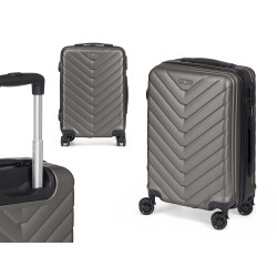 VALISE CABIN ÉCAILLE ABS GRIS FONCÉ