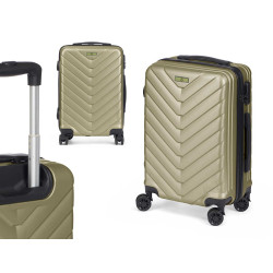 VALISE CABIN ÉCAILLE ABS VERT
