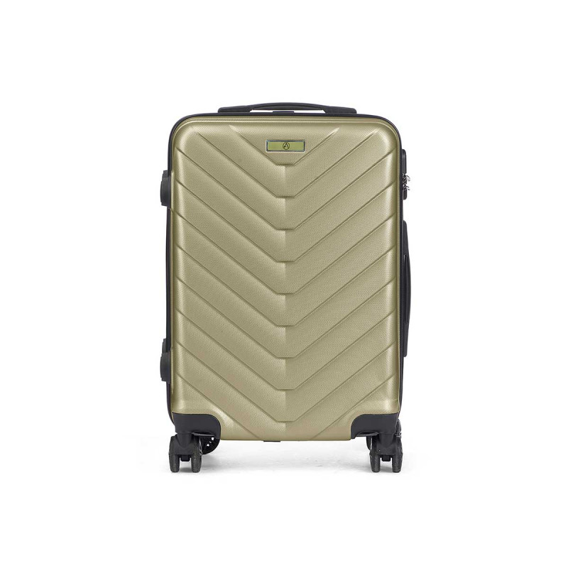 VALISE CABIN ÉCAILLE ABS VERT