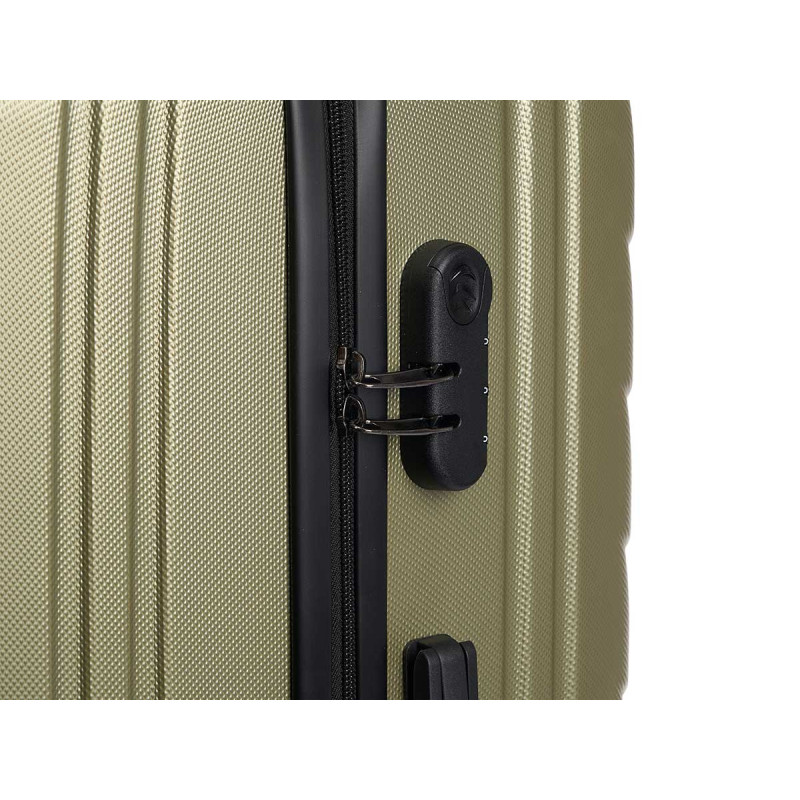 VALISE CABIN ÉCAILLE ABS VERT