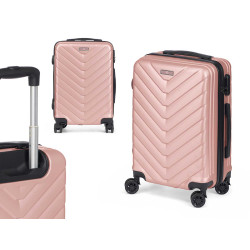 VALIGIA SQUAMA CABINA ABS ROSA