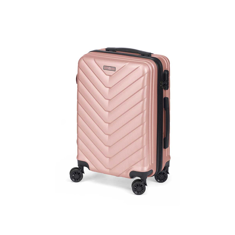 VALISE CABIN ÉCAILLE ABS ROSE