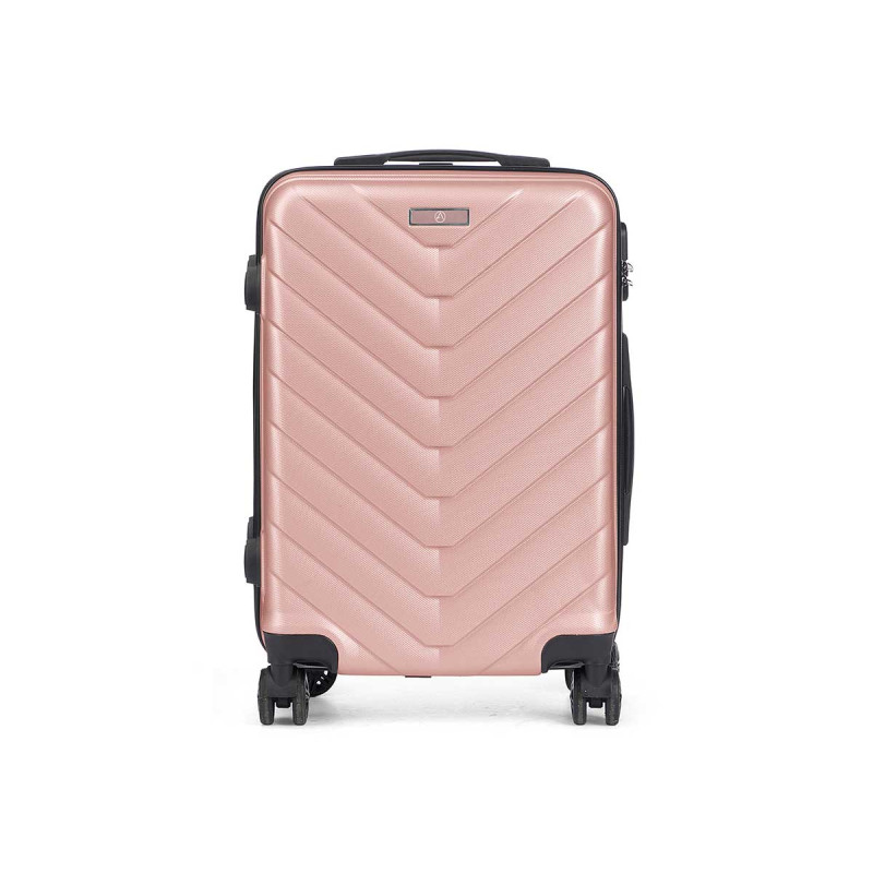 VALIGIA SQUAMA CABINA ABS ROSA