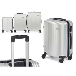 SET 3 VALIGIA NASTRO ABS GRIGIO CHIARO
