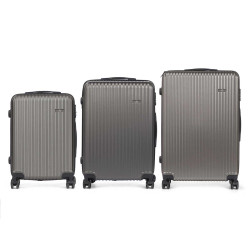 SET 3 VALIGIA NASTRO ABS GRIGIO SCURO 