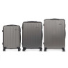 SET 3 VALIGIA NASTRO ABS GRIGIO SCURO 
