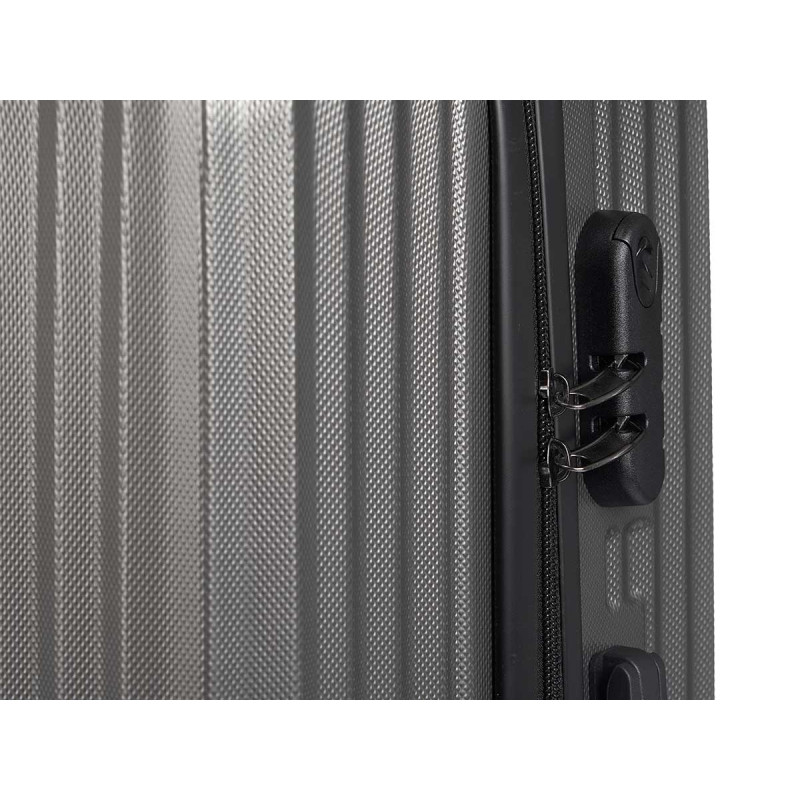 SET 3 VALIGIA NASTRO ABS GRIGIO SCURO 