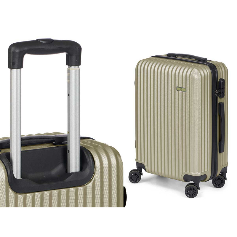 SET 3 VALIGIA NASTRO ABS VERDE