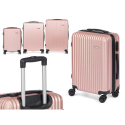 SET 3 VALIGIA NASTRO ABS ROSA