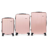 SET 3 VALIGIA NASTRO ABS ROSA