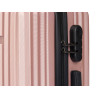 CONJ 3 MALAS  DE CABINE ABS RISCAS ROSA