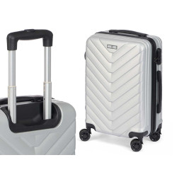 SET 3 VALIGIA SQUAMA ABS GRIGIO CHIARO