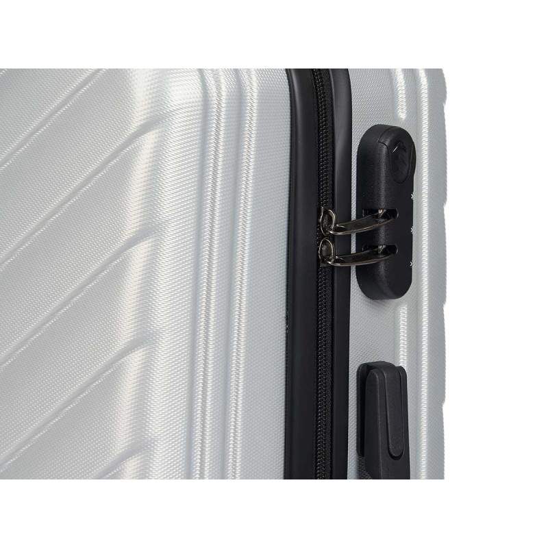 SET 3 VALIGIA SQUAMA ABS GRIGIO CHIARO