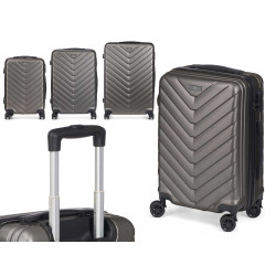 SET 3 VALIGIA SQUAMA ABS GRIGIO SCURO 