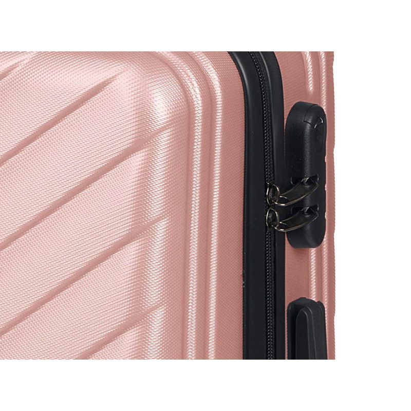 SET 3 VALIGIA SQUAMA ABS ROSA