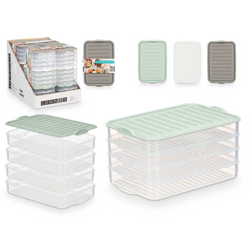 TUPPER TAPA 4 NIVELES SURT 3 COL 750ML