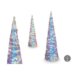 SHINY CONE TREE 40CM LED