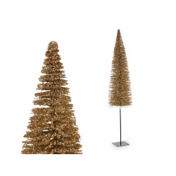 ARBRE AVEC BRANCHES DE NOËL OR 160CM