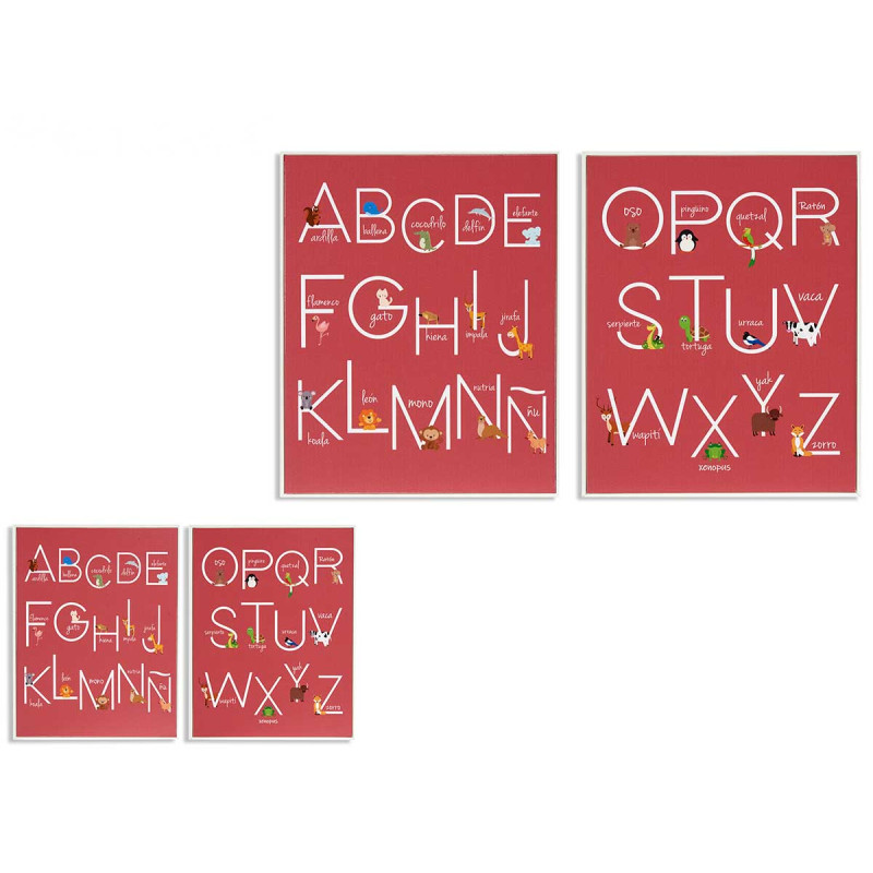 TABLEAU ABECEDAIRE ENFANTS 40X50CM SET 2
