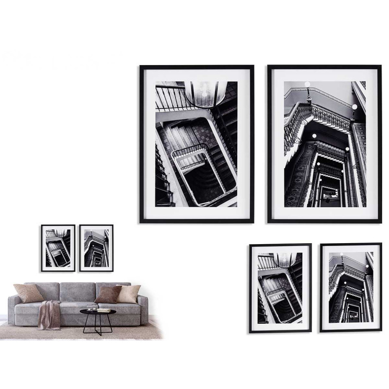 QUADRO ESCADAS 50X70CM SORT 2 