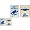 TABLEAU ENFANTS ESPACE 60X80CM SET 2