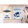 TABLEAU ENFANTS ESPACE 60X80CM SET 2