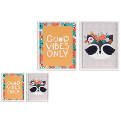 CUADRO INFANTIL GOOD VIBES 40X50CM SURT 2