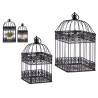 SET DEUX CAGES METAL CARRES NOIR
