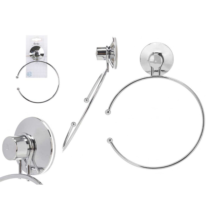 PORTE-SERVIETTE ACIER INOXYDABLE SIMPLE VENTOUSE