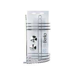 SUPORTE DE CANTO DUCHE EM AÇO INOX COM 2 NIVEIS