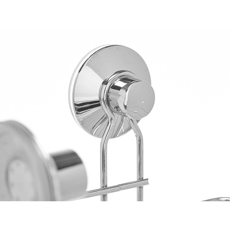 SUPORTE DE CANTO DUCHE EM AÇO INOX COM 2 NIVEIS