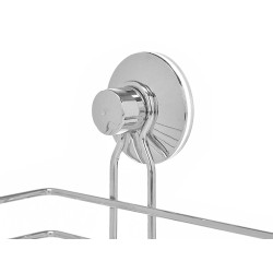 SOPORTE DUCHA ACERO RECTANGULAR BAJO VENTOSA