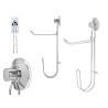 DOUBLE STEEL ROLL HOLDER WITH SUCTION PAD