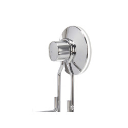 SUPORTE PARA ROLOS DUPLO EM AÇO COM VENTOSA