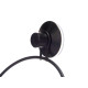METAL TOWEL RACK MATT BLACK SINGLE SUCTION PAD