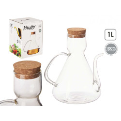 OLIERA BOROSILICATO CON TAPPO SUGHERO 1000ML