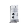 METAL SHOWER CORNER MATT BLACK 2 TIER SUCTION PAD 