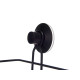 SUPPORT DOUCHE MÉTAL NOIR RECTANG BASSE  VENTOUSE