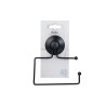 METAL ROLL HOLDER MATT BLACK SUCTION PAD 